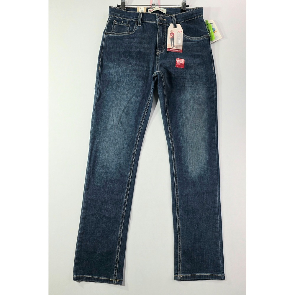 Levis 511 Slim Performance Jeans Boys 18 Reg Dark Wash Flex Sorbtek 31x31 NWT